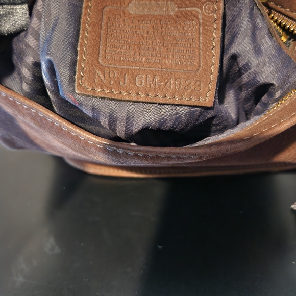 1996 Coach Vintage Sonoma Nubuc Small Bucket In Bramble - Picture 6 of 7